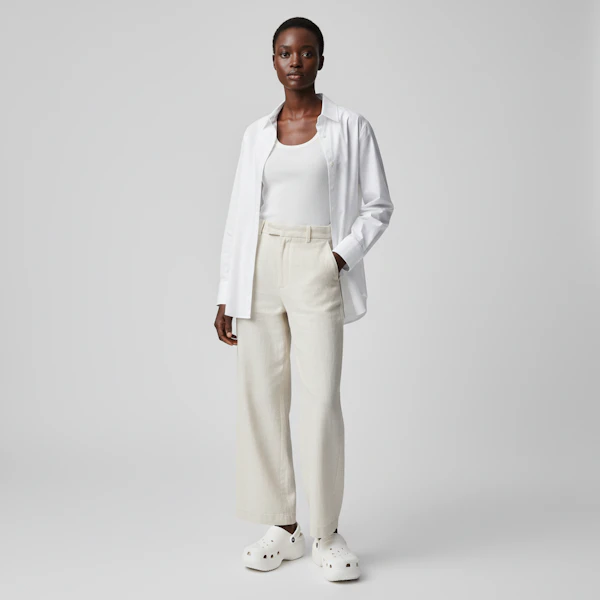 (W) Crocs Classic Clog Kasut Pantai Retro Putih. 206750-100 Lookbook (W) Crocs Classic Clog Kasut Pantai Retro Putih. 206750-100