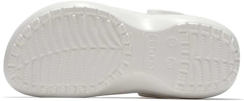 (W) Crocs Classic Clog Kasut Pantai Retro Putih. 206750-100 Details for (W) Crocs Classic Clog Kasut Pantai Retro Putih. 206750-100