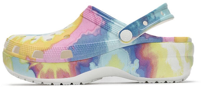 Crocs經典花園鞋 雲朵紮染印花 輕便舒適 洞洞運動涼鞋 女款 粉藍 Buy Crocs經典花園鞋 雲朵紮染印花 輕便舒適 洞洞運動涼鞋 女款 粉藍