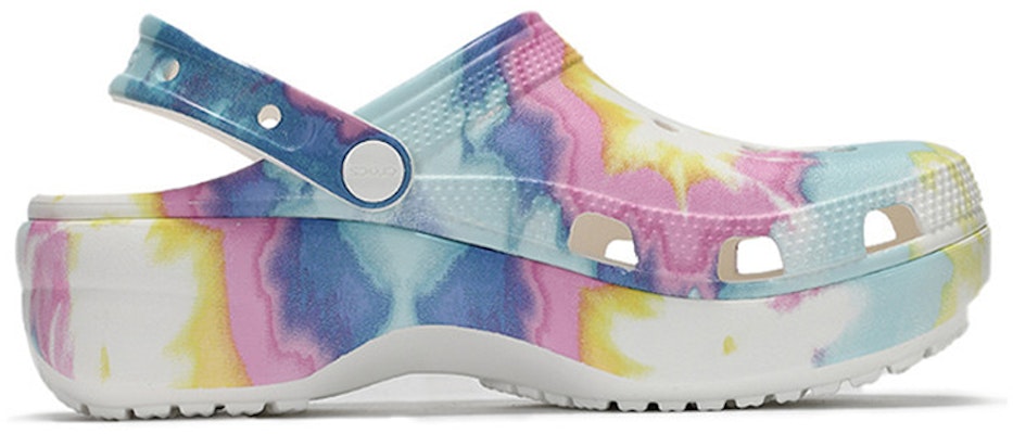 (Women) Crocs Classic clog clouds Tie Dye Printing Lightweight Cozy Sports Sandals Pink Blue 207151-94S Order (Women) Crocs Classic clog clouds Tie Dye Printing Lightweight Cozy Sports Sandals Pink Blue 207151-94S
