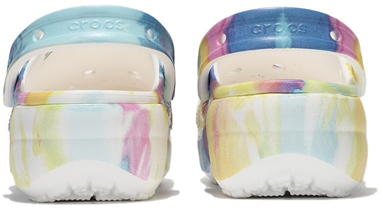 Crocs經典花園鞋 雲朵紮染印花 輕便舒適 洞洞運動涼鞋 女款 粉藍 Purchase Crocs經典花園鞋 雲朵紮染印花 輕便舒適 洞洞運動涼鞋 女款 粉藍