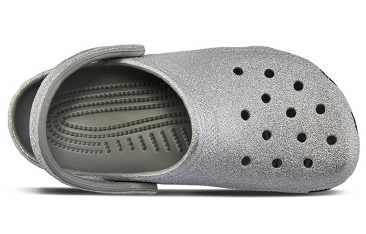 Shop Crocs Classic Clog 金銀色光澤女款 洞洞鞋