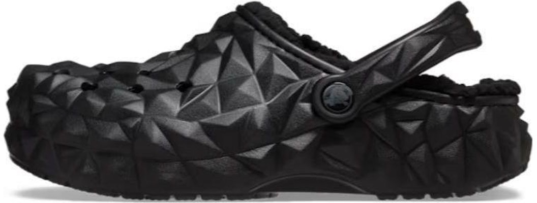 (Women) Crocs Classic Clog Lined Geometric Shoes 'Black' 210069-001 Buy (Women) Crocs Classic Clog Lined Geometric Shoes 'Black' 210069-001