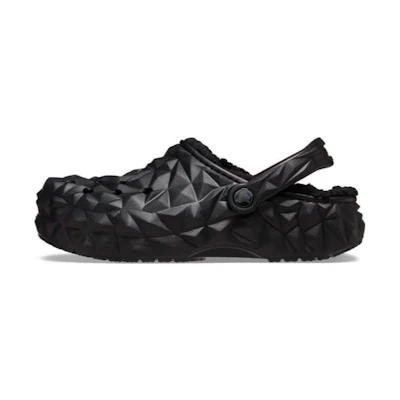 (W) Crocs Classic Clog Lined Geometric Shoes 'Black'