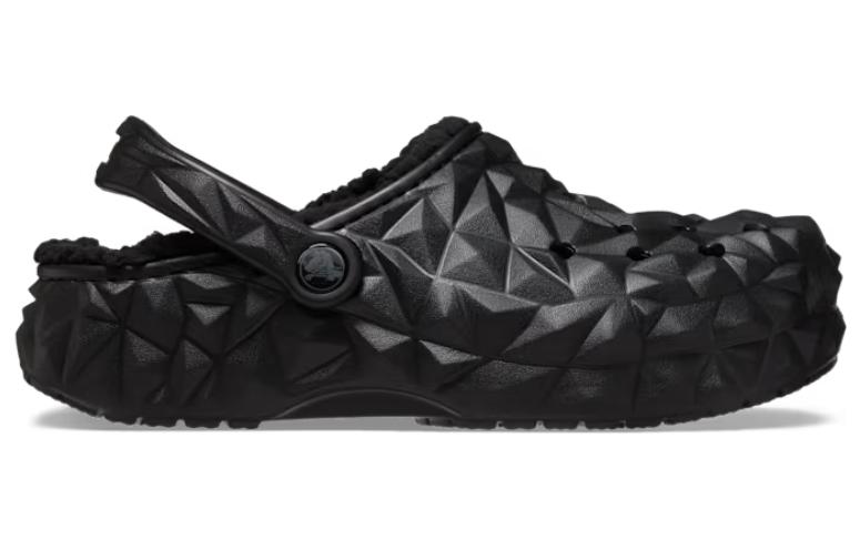 Order (W) Kasut Crocs Classic Clog Geometri Berbulu 'Hitam' 210069-001