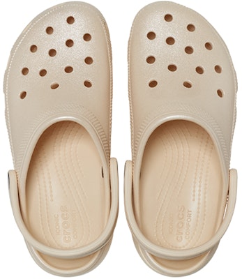 (Women) Crocs Classic Clog Platform Shimmer 'Vanilla' 208590-108 Shop (Women) Crocs Classic Clog Platform Shimmer 'Vanilla' 208590-108