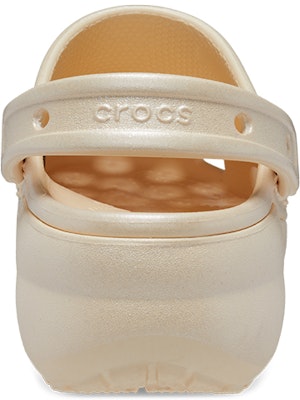 (Women) Crocs Classic Clog Platform Shimmer 'Vanilla' 208590-108 Purchase (Women) Crocs Classic Clog Platform Shimmer 'Vanilla' 208590-108