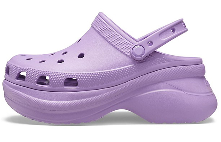(Women) Crocs Classic clog Retro Crocs Outdoor Thick Sole Sports Purple Sandals 206302-5PR