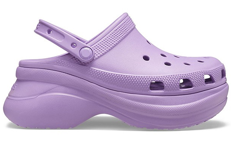 Order (W) Crocs Classic Sabots Rétro Outdoor Épaisse Semelle Sports Sandales Violettes 206302-5PR