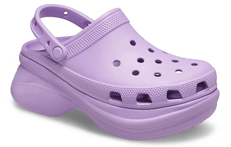Lookbook (W) Crocs Classic Sabots Rétro Outdoor Épaisse Semelle Sports Sandales Violettes 206302-5PR