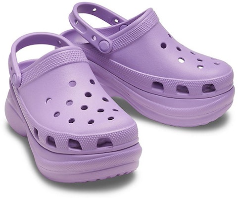 (W) Crocs经典复古厚底户外运动紫色凉鞋 206302-5PR Shop (W) Crocs经典复古厚底户外运动紫色凉鞋 206302-5PR