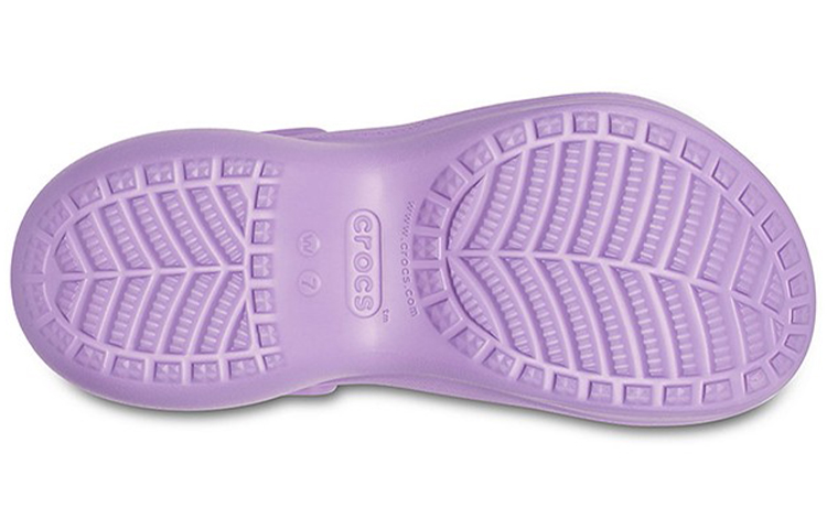 Sizing (W) Crocs Classic Sabots Rétro Outdoor Épaisse Semelle Sports Sandales Violettes 206302-5PR