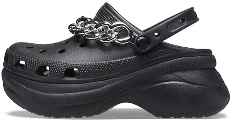 (W) Crocs Classic Clog Retro Sandal Hitam Perak 206662-067 Buy (W) Crocs Classic Clog Retro Sandal Hitam Perak 206662-067