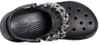 (W) Crocs Classic Clog Retro Sandal Hitam Perak 206662-067