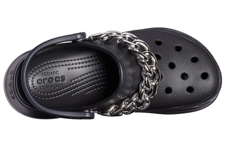 Lookbook (W) Crocs Classic Clog Retro Sandali Nero Argento 206662-067