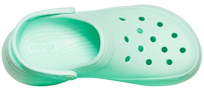 (W) Crocs Classic Clog Retro Suela Gruesa Sandalias Verde Menta 206302-3TI Lookbook (W) Crocs Classic Clog Retro Suela Gruesa Sandalias Verde Menta 206302-3TI