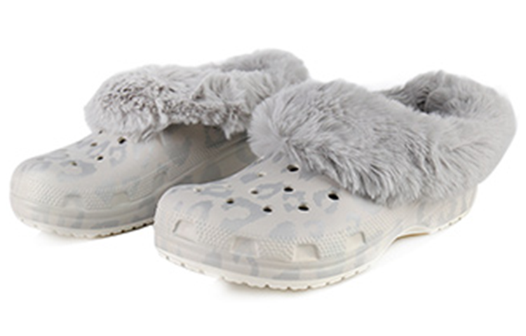 Shop (W) Sabot Crocs Classique Blanc ''Mammoth Luxe'' 205921-159