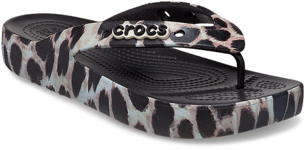 (W) Crocs Classic Cloud Flip-Flops 'Cetakan Harimau Bintang Hitam' 207845-0CU Lookbook (W) Crocs Classic Cloud Flip-Flops 'Cetakan Harimau Bintang Hitam' 207845-0CU