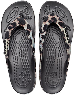 (Women) Crocs Classic Cloud Flip-Flops 'Black Leopard Print' 207845-0CU Shop (Women) Crocs Classic Cloud Flip-Flops 'Black Leopard Print' 207845-0CU