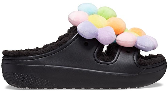 (W) Crocs Classic Cozy Daisy Clogs 'Hitam Multi' 209240-001 Order (W) Crocs Classic Cozy Daisy Clogs 'Hitam Multi' 209240-001