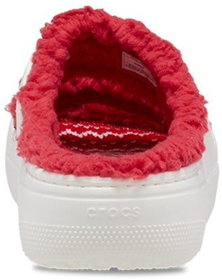 (W) Sandalias Crocs Classic Cozzzy Holiday Sweater 'Blanco Rojo'. 209227-90H Purchase (W) Sandalias Crocs Classic Cozzzy Holiday Sweater 'Blanco Rojo'. 209227-90H