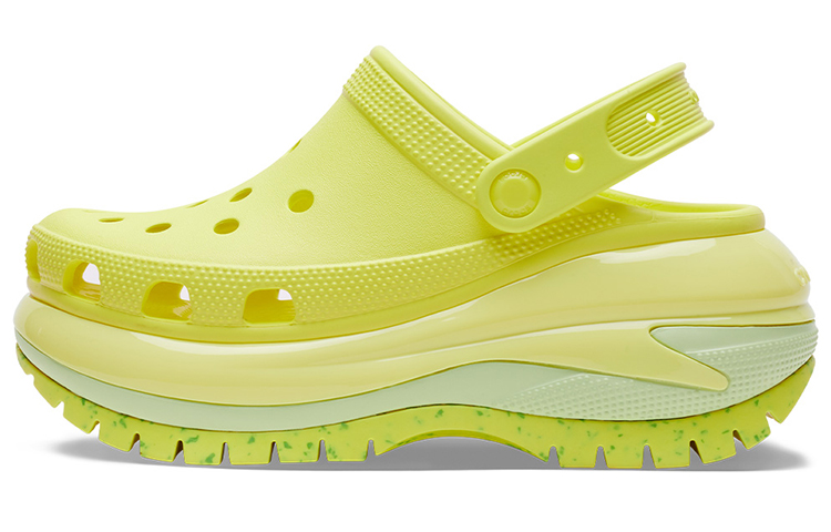 (Women) Crocs Classic Crush Clogs 'Fluorescent Green' 207988-76M