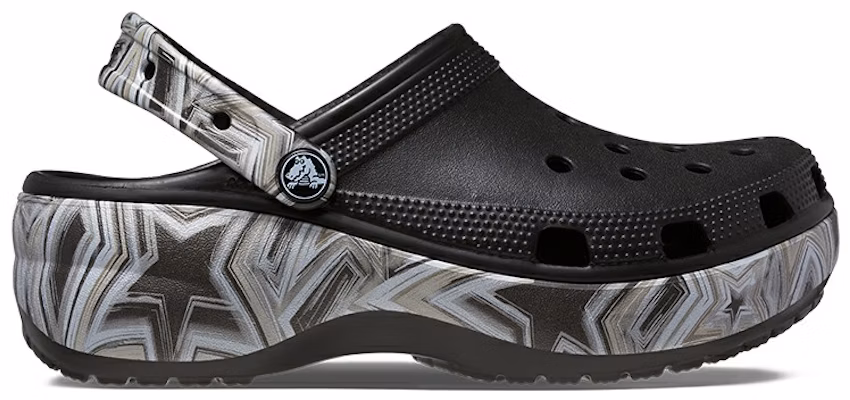 (Women) Crocs Classic Crush Disco Clog 'Black' 208123-0C4 Order (Women) Crocs Classic Crush Disco Clog 'Black' 208123-0C4