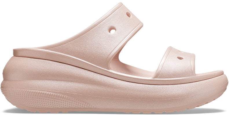 (Women) Crocs Classic Crush Shimmer 'Pink' 208602-6TY Order (Women) Crocs Classic Crush Shimmer 'Pink' 208602-6TY