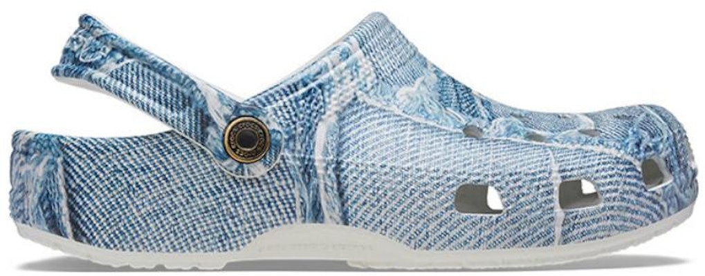 (W) Crocs Classic Denim Clog Denim Cerah 210402-4MH Order (W) Crocs Classic Denim Clog Denim Cerah 210402-4MH