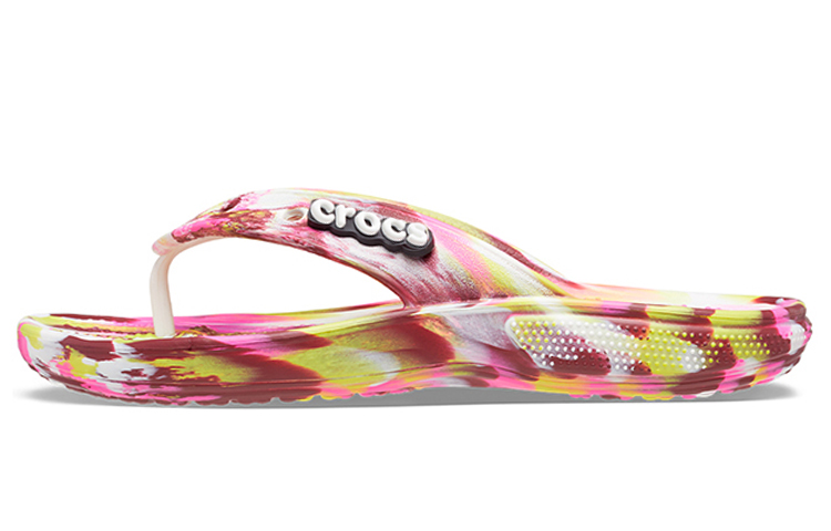(Women) Crocs Classic Flip-Flops 'Pink Marble' 207822-6RW
