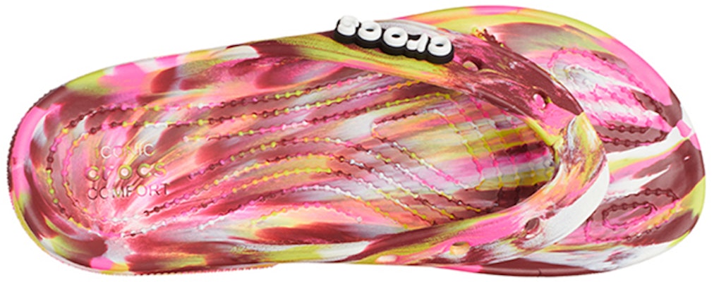 (Women) Crocs Classic Flip-Flops 'Pink Marble' 207822-6RW Lookbook (Women) Crocs Classic Flip-Flops 'Pink Marble' 207822-6RW