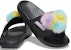 (W) Crocs Classic Fur Sure 'Hitam' 207406-001