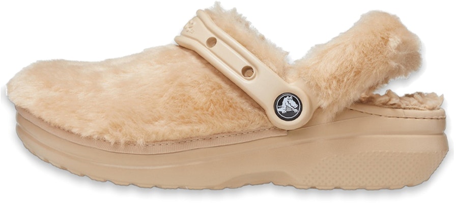 (Women) Crocs Classic Fur Sure Clogs 'Chai' 207303-212 Buy (Women) Crocs Classic Fur Sure Clogs 'Chai' 207303-212