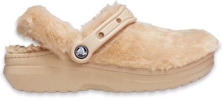 (W) Crocs Classic Fur Sure Clogs 'Chai' dengan Bulu Tebal 207303-212 Order (W) Crocs Classic Fur Sure Clogs 'Chai' dengan Bulu Tebal 207303-212