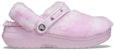 (W) Crocs Classic Fur Sure Clogs Ballerina 'Merah Jambu Putih' 207303-6SU