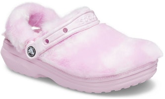 (W) Crocs Classic Fur Sure Clogs Ballerina 'Pink White' Putih Pink 207303-6SU Lookbook (W) Crocs Classic Fur Sure Clogs Ballerina 'Pink White' Putih Pink 207303-6SU