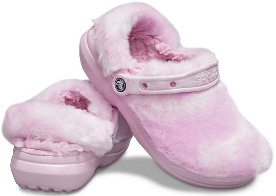 (Women) Crocs Classic Fur Sure Clogs Ballerina 'Pink White' 207303-6SU Details for (Women) Crocs Classic Fur Sure Clogs Ballerina 'Pink White' 207303-6SU