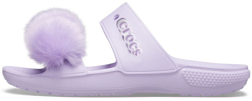(Women) Crocs Classic Fur Sure Slip-On Sandals 'Lilac' 207405-530 Buy (Women) Crocs Classic Fur Sure Slip-On Sandals 'Lilac' 207405-530