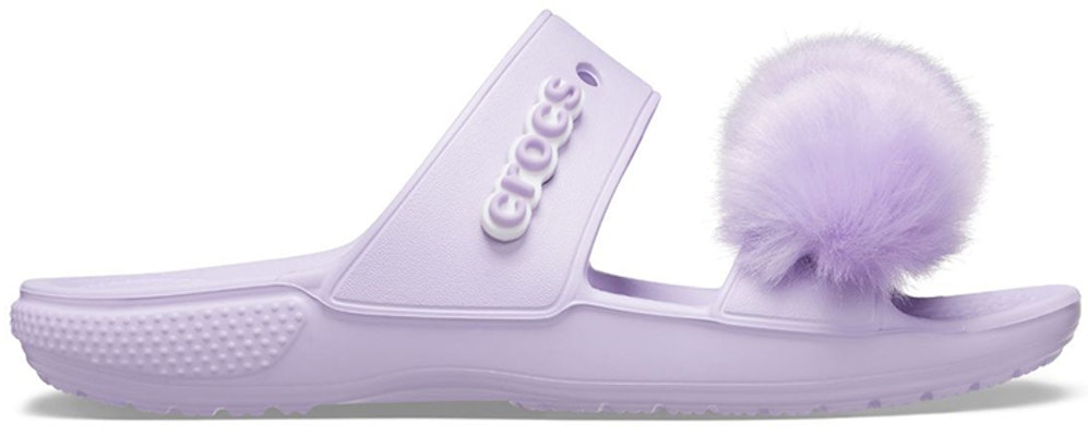 Crocs卡駱馳 Fur Sure 潮流百搭 經典毛球運動拖鞋 紫 Order Crocs卡駱馳 Fur Sure 潮流百搭 經典毛球運動拖鞋 紫