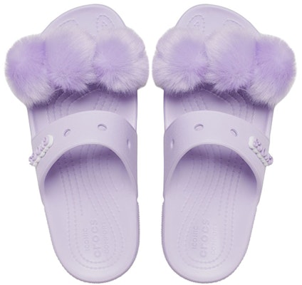 Crocs卡駱馳 Fur Sure 潮流百搭 經典毛球運動拖鞋 紫 Purchase Crocs卡駱馳 Fur Sure 潮流百搭 經典毛球運動拖鞋 紫
