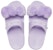 (W) Crocs Classic Fur Sure Slip-On Sandals 'Lilac' - Selipar Bulu Ungu Klasik Crocs 207405-530
