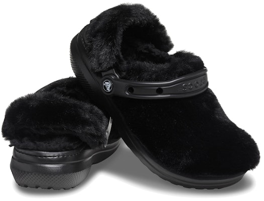 Crocs Classic Fur Sure Slip On Clogs 'Black' 207303-001 Shop Crocs Classic Fur Sure Slip On Clogs 'Black' 207303-001
