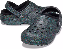 Shop Crocs 經典百搭 毛毛克骆格 運動拖鞋 女款 黑色