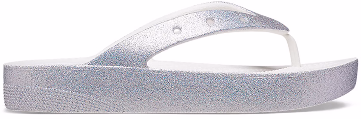 (Women) Crocs Classic Glitter Flip 'White' 207830-100 Order (Women) Crocs Classic Glitter Flip 'White' 207830-100