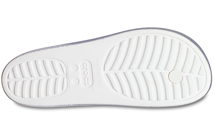 Details for (Women) Crocs Classic Glitter Flip 'White' 207830-100