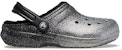 (W) Kasut Crocs Classic Glitter Lined 'Hitam Perak'. 205842-067