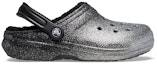 Order (W) Kasut Crocs Classic Glitter Lined 'Hitam Perak'. 205842-067