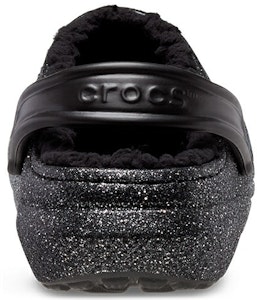 (W) クロックス クラシック グリッター裏地付きクロッグ (ブラック/シルバー) 205842-067 Purchase (W) クロックス クラシック グリッター裏地付きクロッグ (ブラック/シルバー) 205842-067