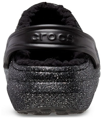 Crocs Classic Glitter Lined Clogs 'Black Silver' 205842-067 Purchase Crocs Classic Glitter Lined Clogs 'Black Silver' 205842-067