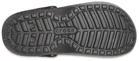 (W) クロックス クラシック グリッター裏地付きクロッグ (ブラック/シルバー) 205842-067 Details for (W) クロックス クラシック グリッター裏地付きクロッグ (ブラック/シルバー) 205842-067